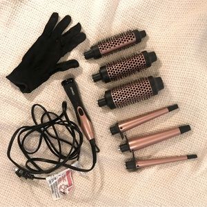 Amika Curling Wands and Thermal Brushes Set